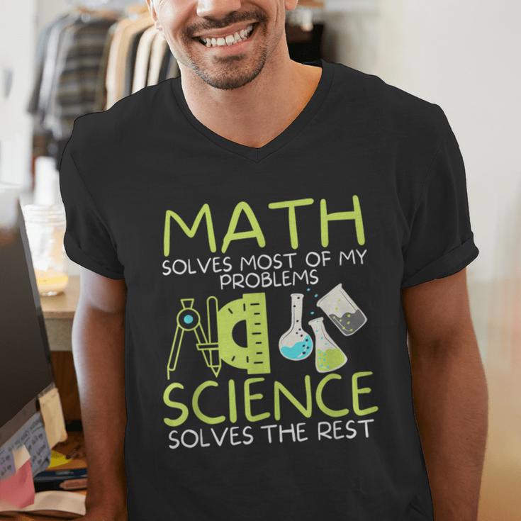 Math Solves Most Of My Problems Science Math Science Teacher Men's V-Neck T-Shirt, Science Teacher Shirts, funny gift Math Solves Most Of My Problems Science Math Science Teacher Men's V-Neck T-Shirt, Science Teacher Shirts, funny gift