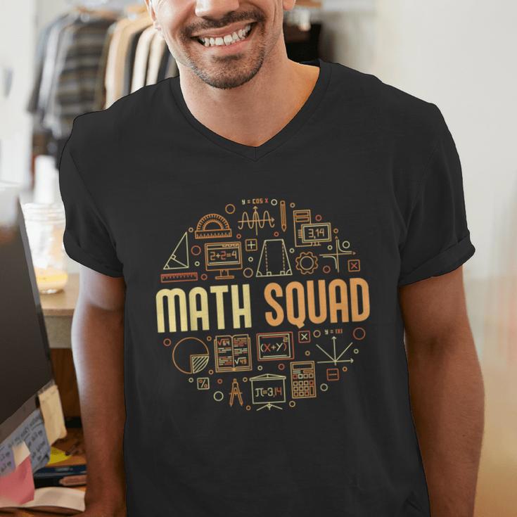 Math Squad For Teacher Or Student Mathematics Men Women Kids Men's V-Neck T-Shirt, funny gift Math Squad For Teacher Or Student Mathematics Men Women Kids Men's V-Neck T-Shirt, funny gift