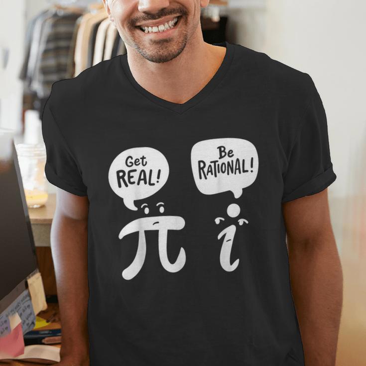 Math Teacher Math Student Be Real Get Rational Men's V-Neck T-Shirt, funny gift Math Teacher Math Student Be Real Get Rational Men's V-Neck T-Shirt, funny gift
