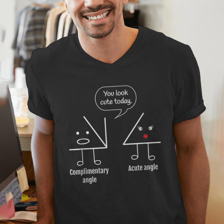 Math Teacher Tee Complimentary Acute Angle T-Shirt Men's V-Neck T-Shirt, funny gift Math Teacher Tee Complimentary Acute Angle T-Shirt Men's V-Neck T-Shirt, funny gift