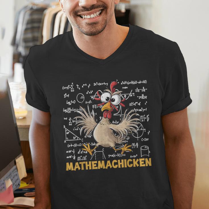 Mathemachicken Chicken Math Teacher Back To School Men's V-Neck T-Shirt, funny gift Mathemachicken Chicken Math Teacher Back To School Men's V-Neck T-Shirt, funny gift