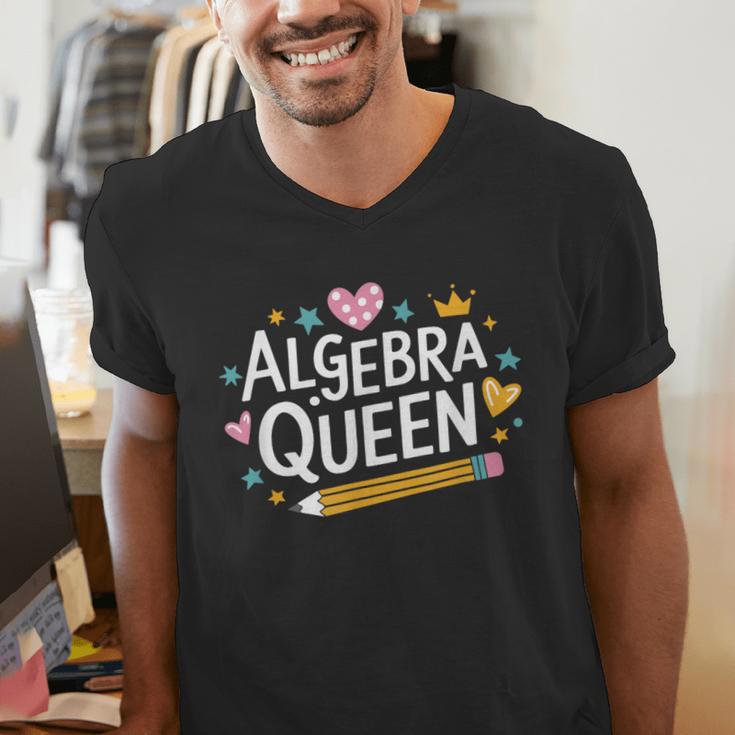 Mathematician And Mathematics Teacher Algebra Queen Men's V-Neck T-Shirt, funny gift Mathematician And Mathematics Teacher Algebra Queen Men's V-Neck T-Shirt, funny gift