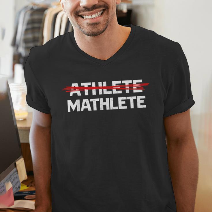 Mathlete For Math Team Students Algebra Math Teacher Men's V-Neck T-Shirt, funny gift Mathlete For Math Team Students Algebra Math Teacher Men's V-Neck T-Shirt, funny gift