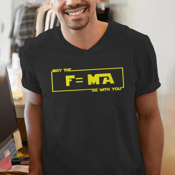 May The Fma Be With You Science Teacher Tshirts For Men Women Men's V-Neck T-Shirt, Science Teacher Shirts, funny gift May The Fma Be With You Science Teacher Tshirts For Men Women Men's V-Neck T-Shirt, Science Teacher Shirts, funny gift