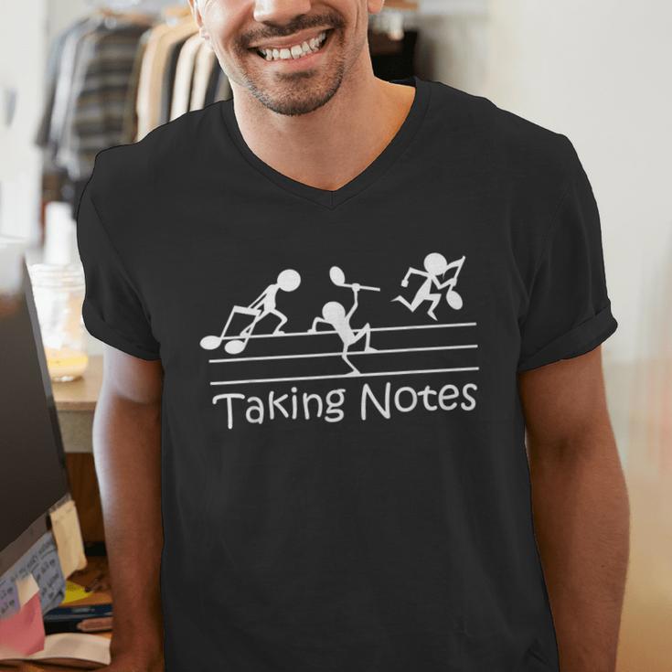 Melodic Humor Musician’s Playful Collection Musical Taking Notes Music Lovers Vintage Teachers Men's V-Neck T-Shirt, funny gift Melodic Humor Musician’s Playful Collection Musical Taking Notes Music Lovers Vintage Teachers Men's V-Neck T-Shirt, funny gift