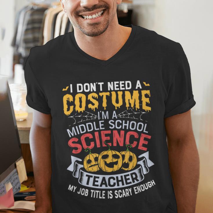 Middle School Science Teacher Halloween Costume For Men Women Men's V-Neck T-Shirt, Science Teacher Shirts, funny gift Middle School Science Teacher Halloween Costume For Men Women Men's V-Neck T-Shirt, Science Teacher Shirts, funny gift