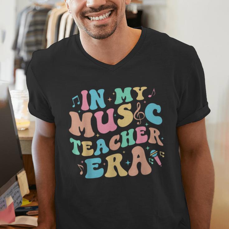 In My Music Teacher Era Back To School Squad Music Teacher Men's V-Neck T-Shirt, funny gift In My Music Teacher Era Back To School Squad Music Teacher Men's V-Neck T-Shirt, funny gift