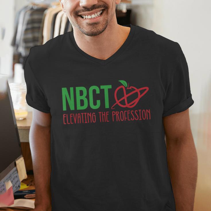 National Board Certified Teacher Minimalist Apple T-Shirt For Men Women Men's V-Neck T-Shirt, funny gift National Board Certified Teacher Minimalist Apple T-Shirt For Men Women Men's V-Neck T-Shirt, funny gift