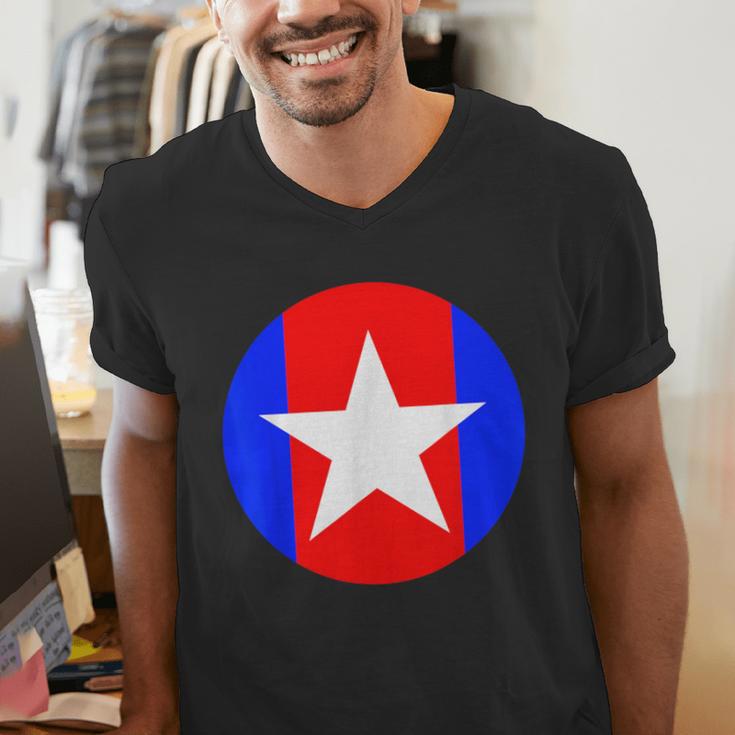 Nerdy Captain Sweatpants Retro Comic Book Fan Teacher Men's V-Neck T-Shirt, funny gift