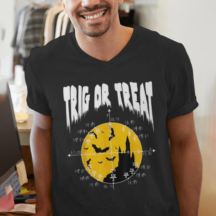 Nerdy Trig Or Treat Halloween Costume Math Teacher Men's V-Neck T-Shirt, funny gift Nerdy Trig Or Treat Halloween Costume Math Teacher Men's V-Neck T-Shirt, funny gift