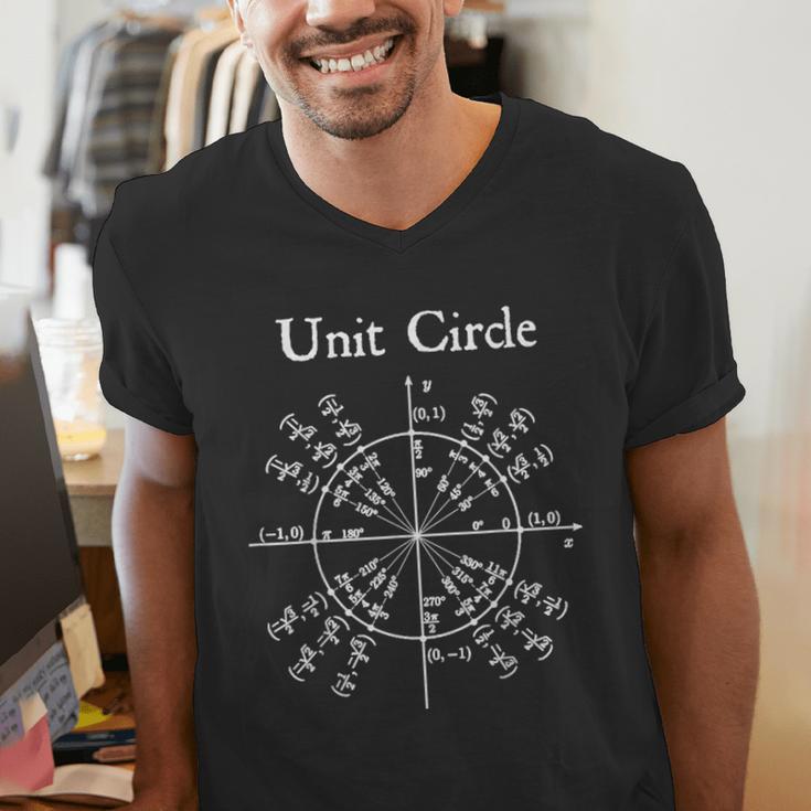 Nerdy Unit Circle Trigonometry Calculus Math Teacher Geek Men's V-Neck T-Shirt, funny gift