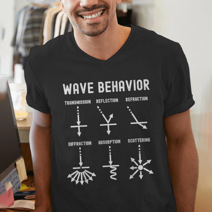 Nerdy Vintage Wave Behavior Physics Science Teacher Geek Men Women Girls Kids Men's V-Neck T-Shirt, Science Teacher Shirts, funny gift Nerdy Vintage Wave Behavior Physics Science Teacher Geek Men Women Girls Kids Men's V-Neck T-Shirt, Science Teacher Shirts, funny gift