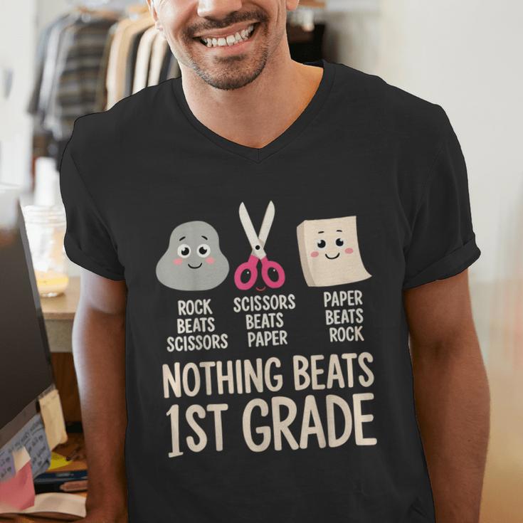 Nothing Beats 1st Grade Back To School Kids Teachers Men's V-Neck T-Shirt, funny gift Nothing Beats 1st Grade Back To School Kids Teachers Men's V-Neck T-Shirt, funny gift