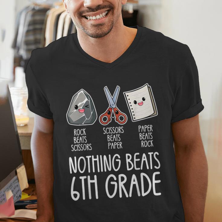 Nothing Beats 6th Grade Back To School Kids Teachers Men's V-Neck T-Shirt, funny gift Nothing Beats 6th Grade Back To School Kids Teachers Men's V-Neck T-Shirt, funny gift