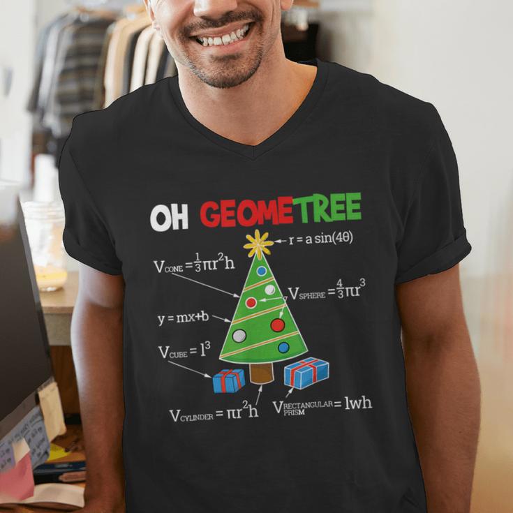 Oh Geometree Christmas Tree Geometry Math Teacher Men's V-Neck T-Shirt, funny gift Oh Geometree Christmas Tree Geometry Math Teacher Men's V-Neck T-Shirt, funny gift