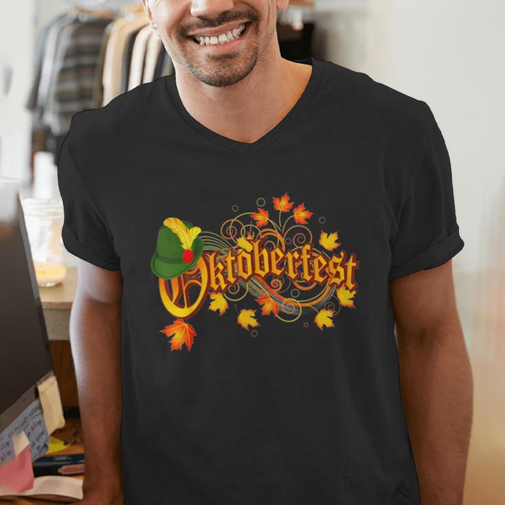 Oktoberfest German Beer Festival October Men's V-Neck T-Shirt, funny gift