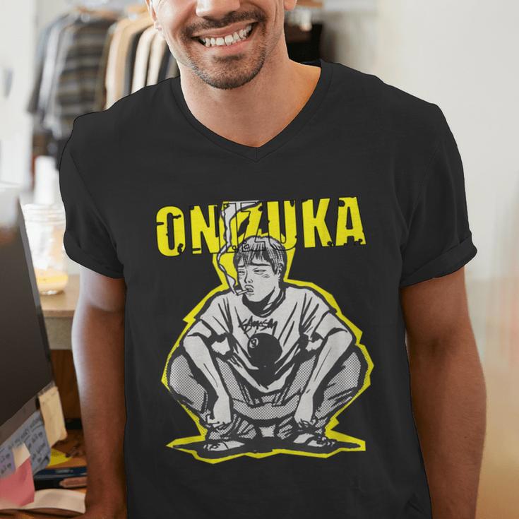 Onizuka Great Teacher Classic Anime Men's V-Neck T-Shirt, funny gift Onizuka Great Teacher Classic Anime Men's V-Neck T-Shirt, funny gift