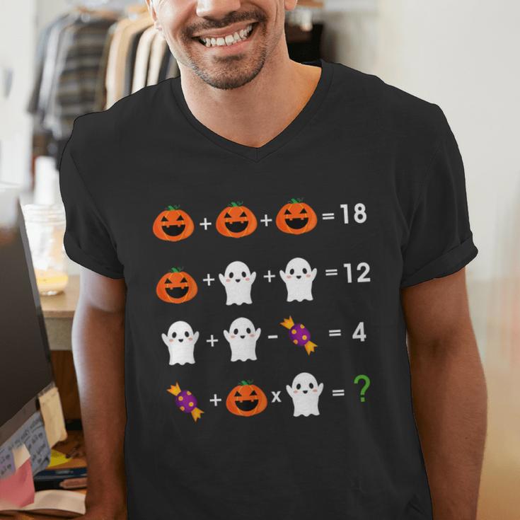 Order Of Operations Halloween Quiz Math Teacher For Men Women Kids Men's V-Neck T-Shirt, funny gift Order Of Operations Halloween Quiz Math Teacher For Men Women Kids Men's V-Neck T-Shirt, funny gift