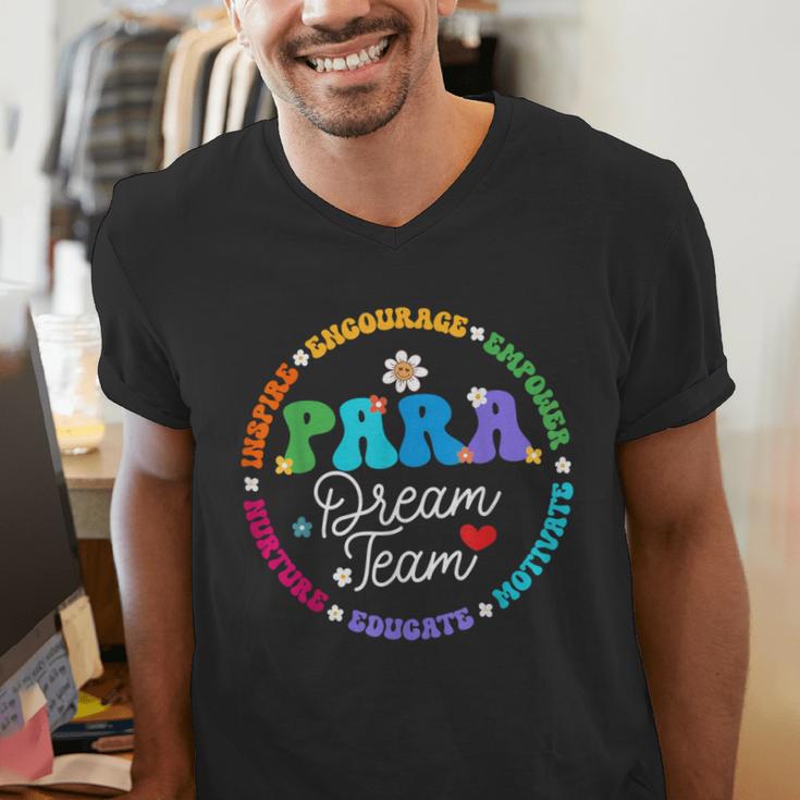 PARA Dream Team Teacher Paraprofessional Paraeducator Men's V-Neck T-Shirt, funny gift PARA Dream Team Teacher Paraprofessional Paraeducator Men's V-Neck T-Shirt, funny gift