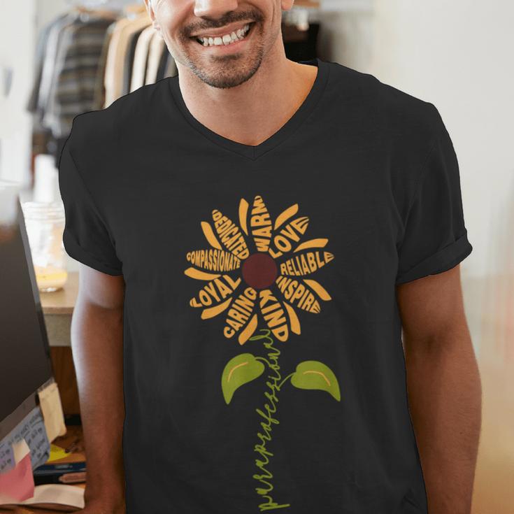 Paraprofessional Para Sunflower Teacher Back To School Men's V-Neck T-Shirt, funny gift Paraprofessional Para Sunflower Teacher Back To School Men's V-Neck T-Shirt, funny gift