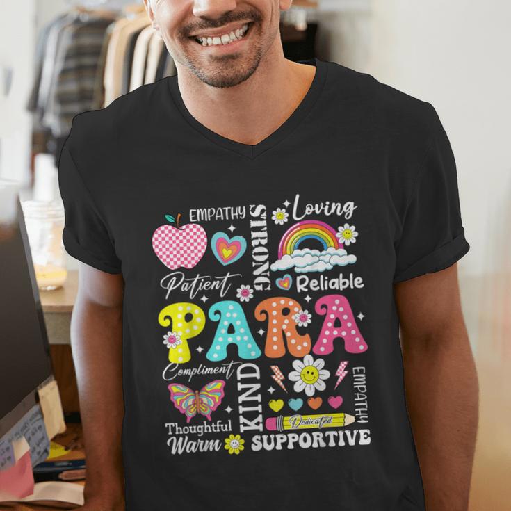Paras Make It Possible Paraprofessional Paraeducator Teacher Men's V-Neck T-Shirt, funny gift