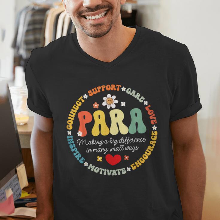 Paras Make It Possible Paraprofessional Teacher Assistant Men's V-Neck T-Shirt, funny gift Paras Make It Possible Paraprofessional Teacher Assistant Men's V-Neck T-Shirt, funny gift