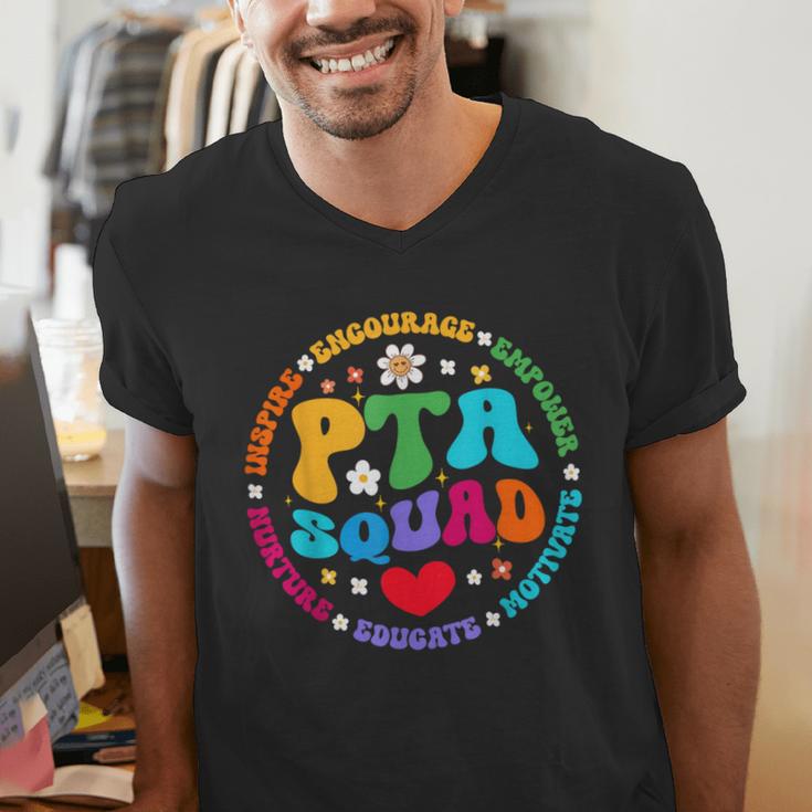 Parents Teacher Association Team Supporter PTA Squad For Men Women Girls Kids Men's V-Neck T-Shirt, funny gift