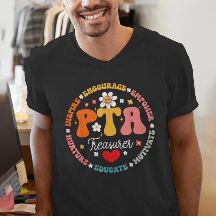 Parents Teacher Association Team Supporter PTA Treasurer For Men Women Girls Kids Men's V-Neck T-Shirt, funny gift Parents Teacher Association Team Supporter PTA Treasurer For Men Women Girls Kids Men's V-Neck T-Shirt, funny gift
