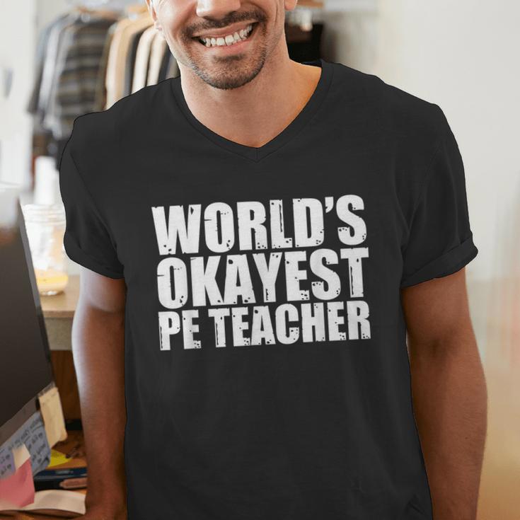 PE Teacher Men's V-Neck T-Shirt, Pe Teacher Shirts, funny gift