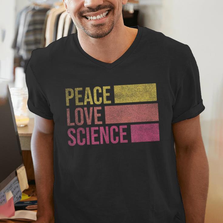 Peace Love Science Lovers Math Chemistry Teacher Men's V-Neck T-Shirt, Science Teacher Shirts, funny gift Peace Love Science Lovers Math Chemistry Teacher Men's V-Neck T-Shirt, Science Teacher Shirts, funny gift