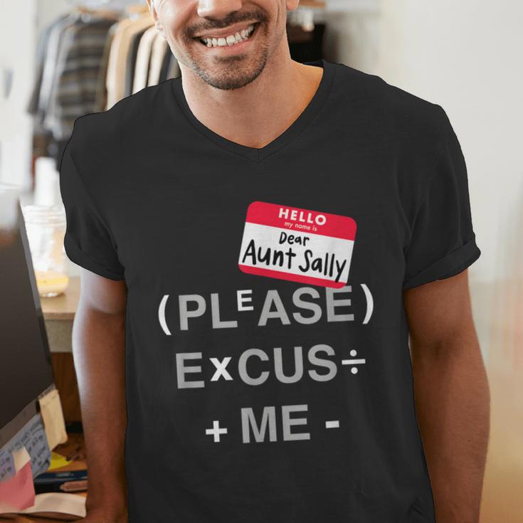 PEMDAS Math Teacher Halloween Costume Men's V-Neck T-Shirt, funny gift