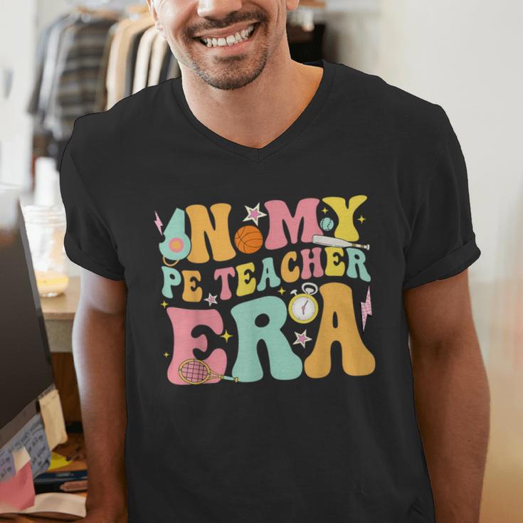 In My Physical Education Era PE Teacher Women Men Men's V-Neck T-Shirt, Pe Teacher Shirts, funny gift