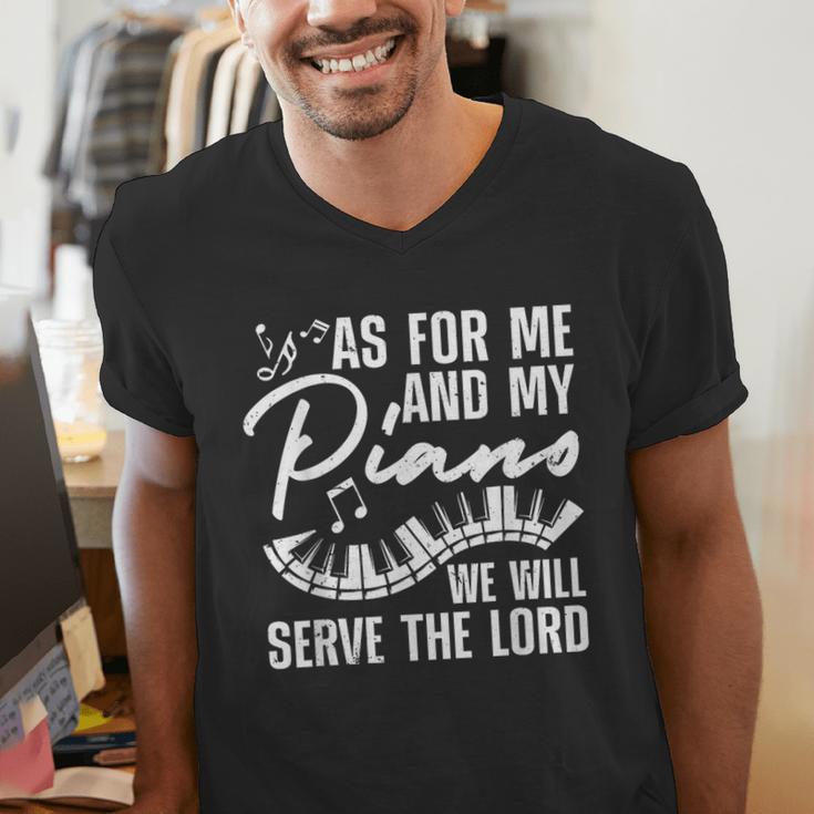 Piano Player Art For Men Women Pianist Piano Teacher Men's V-Neck T-Shirt, funny gift