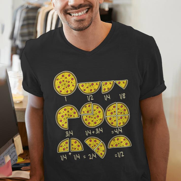 Pizza Salami Cheese Quick Math Fractions Math Teachers For Men Women Girls Kids Men's V-Neck T-Shirt, funny gift Pizza Salami Cheese Quick Math Fractions Math Teachers For Men Women Girls Kids Men's V-Neck T-Shirt, funny gift