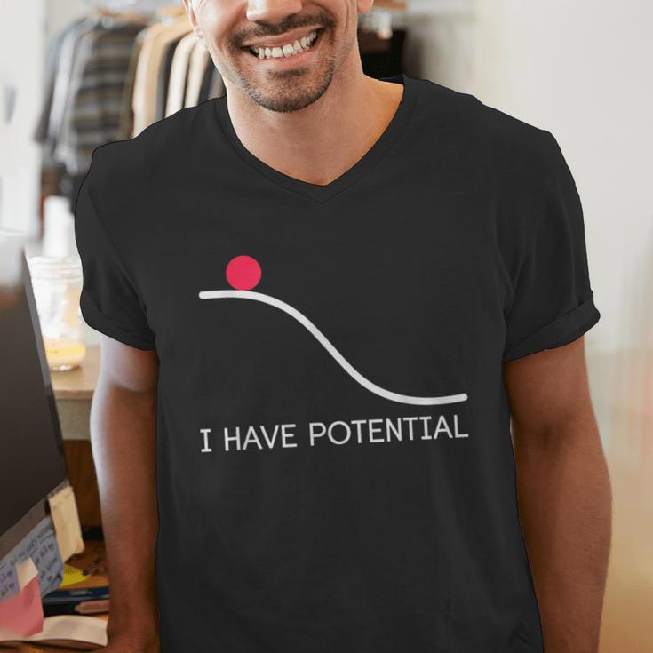 I Have Potential Energy Physics Science Teachers Men's V-Neck T-Shirt, Science Teacher Shirts, funny gift