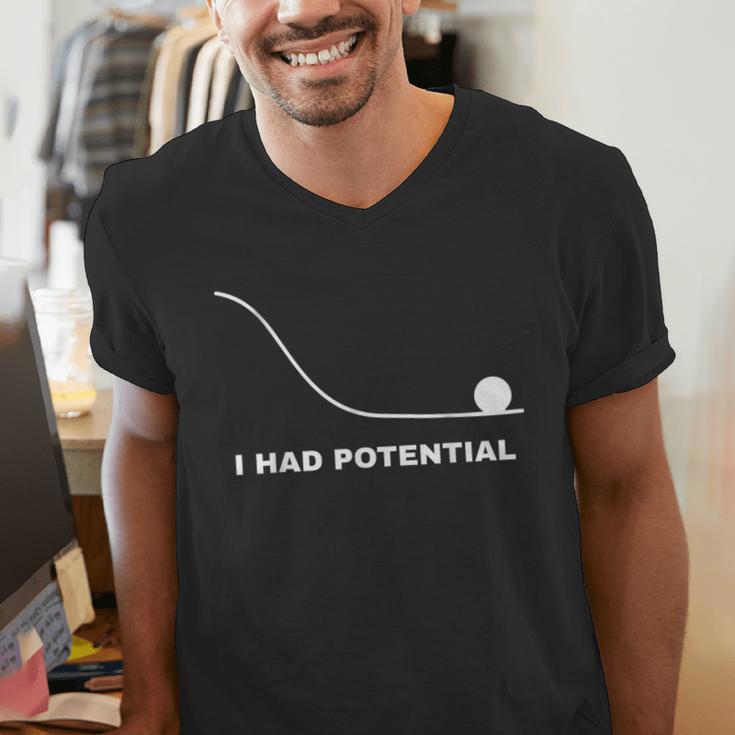 I Had Potential Physics Science Physics Teachers Students Men's V-Neck T-Shirt, Science Teacher Shirts, funny gift I Had Potential Physics Science Physics Teachers Students Men's V-Neck T-Shirt, Science Teacher Shirts, funny gift