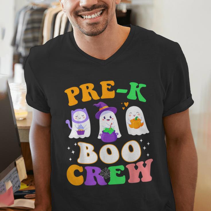 Pre-K Boo Crew Cute Ghost Halloween Costume Teacher Student For Men Women Kids Men's V-Neck T-Shirt, funny gift Pre-K Boo Crew Cute Ghost Halloween Costume Teacher Student For Men Women Kids Men's V-Neck T-Shirt, funny gift