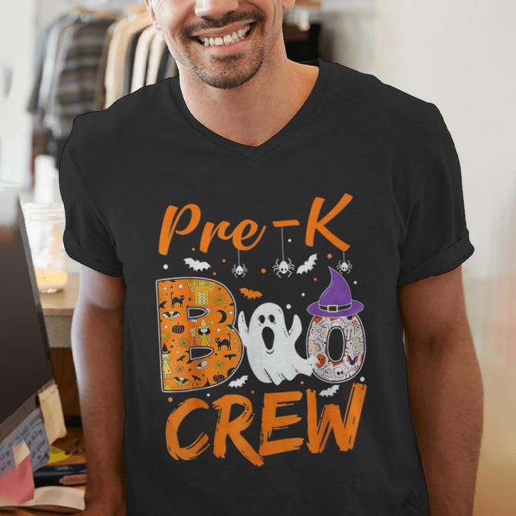 Pre K Boo Crew Teacher Student Halloween Pre Kindergarten Men's V-Neck T-Shirt, funny gift Pre K Boo Crew Teacher Student Halloween Pre Kindergarten Men's V-Neck T-Shirt, funny gift