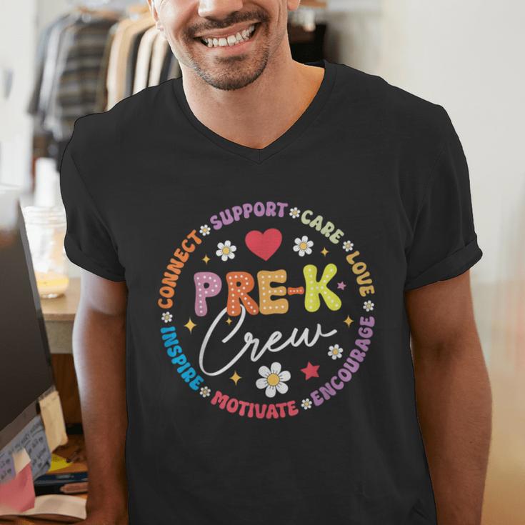 Pre-K Crew 1st Day Of School Preschool Teacher Men's V-Neck T-Shirt, funny gift Pre-K Crew 1st Day Of School Preschool Teacher Men's V-Neck T-Shirt, funny gift