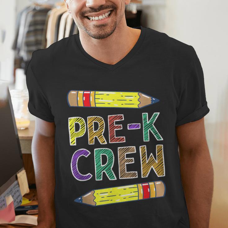 Pre-K Crew PreK Teachers Back To School Men's V-Neck T-Shirt, funny gift Pre-K Crew PreK Teachers Back To School Men's V-Neck T-Shirt, funny gift