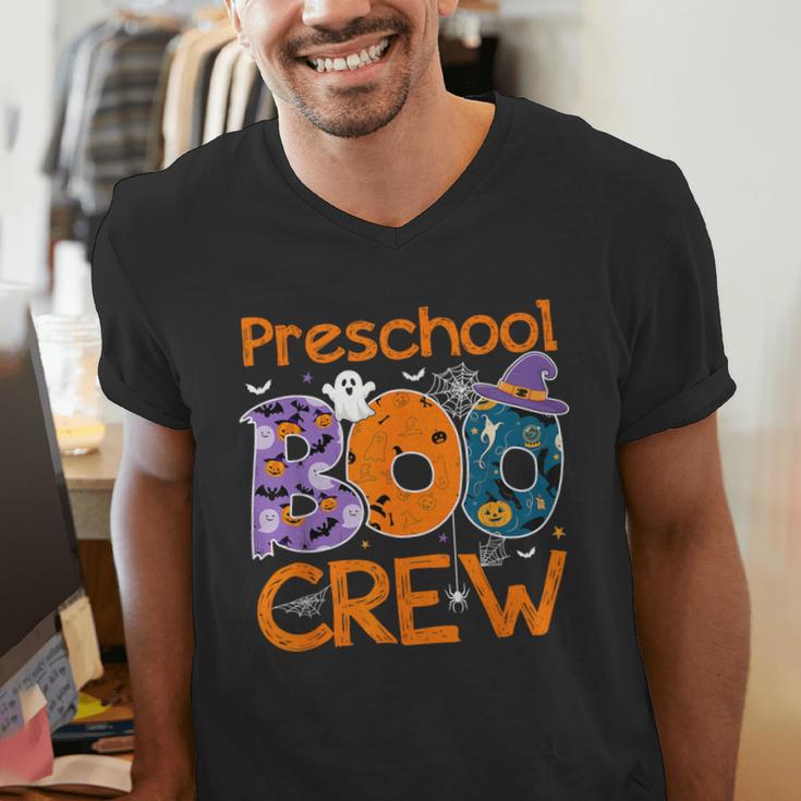 Preschool Boo Crew Preschool Halloween Teacher Kids Men's V-Neck T-Shirt, funny gift Preschool Boo Crew Preschool Halloween Teacher Kids Men's V-Neck T-Shirt, funny gift