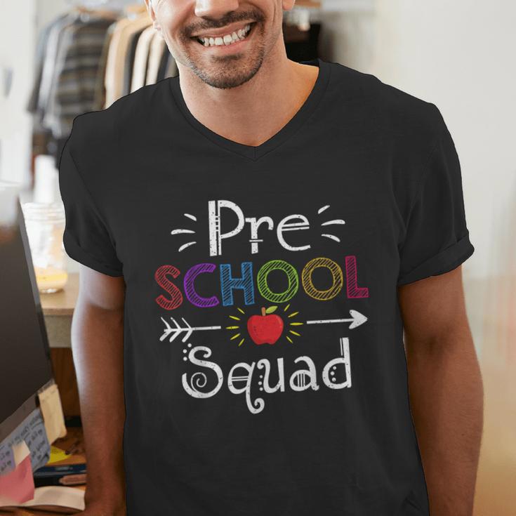 Preschool Squad Preschool Teacher Student Men's V-Neck T-Shirt, funny gift