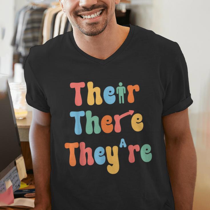 There Their They'Re English Class Grammar Joke Teacher Men's V-Neck T-Shirt, English Teacher Shirts, funny gift There Their They'Re English Class Grammar Joke Teacher Men's V-Neck T-Shirt, English Teacher Shirts, funny gift