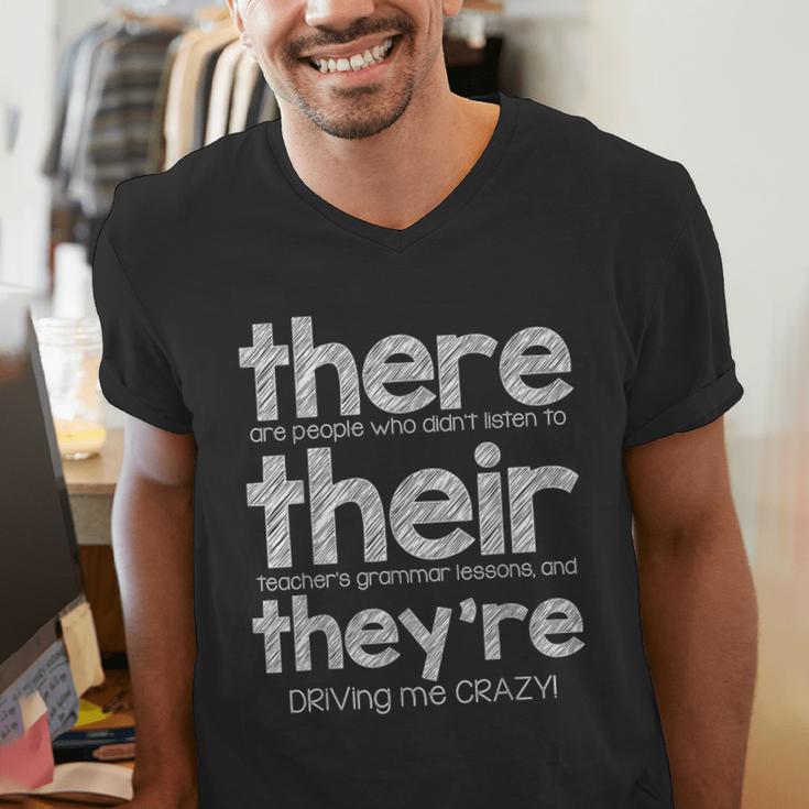 There Their They'Re English Grammar Teacher Humor Men's V-Neck T-Shirt, English Teacher Shirts, funny gift There Their They'Re English Grammar Teacher Humor Men's V-Neck T-Shirt, English Teacher Shirts, funny gift