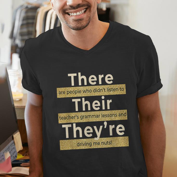 There Their They'Re T Shirt English Grammar Teacher For Men Women Men's V-Neck T-Shirt, English Teacher Shirts, funny gift There Their They'Re T Shirt English Grammar Teacher For Men Women Men's V-Neck T-Shirt, English Teacher Shirts, funny gift