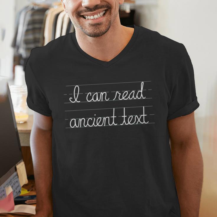 I Can Read Ancient Text English Teacher For Men Women Men's V-Neck T-Shirt, English Teacher Shirts, funny gift I Can Read Ancient Text English Teacher For Men Women Men's V-Neck T-Shirt, English Teacher Shirts, funny gift