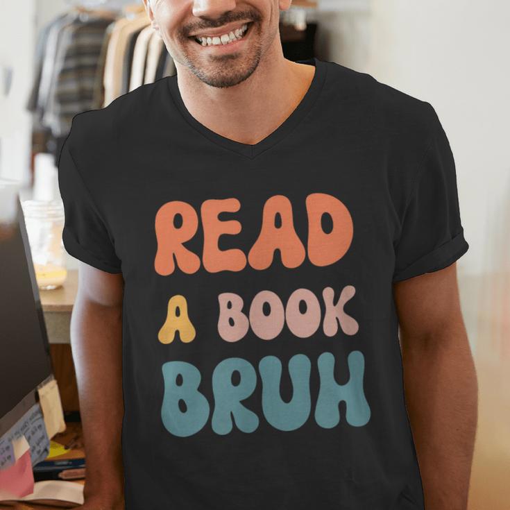 Read A Book Bruh English Teacher Reading Literature Men's V-Neck T-Shirt, English Teacher Shirts, funny gift Read A Book Bruh English Teacher Reading Literature Men's V-Neck T-Shirt, English Teacher Shirts, funny gift