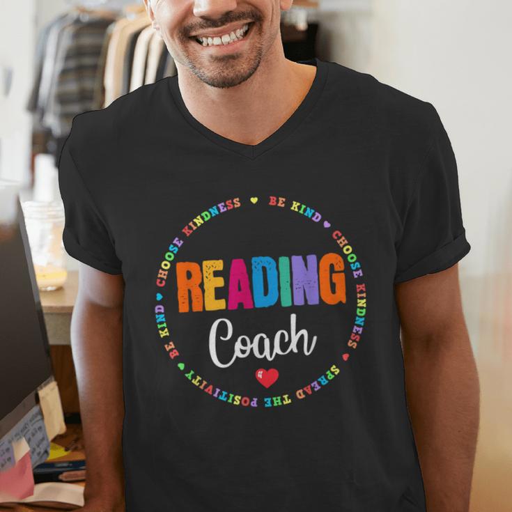 Reading Coach Teacher Interventionist Specialist Literacy Men's V-Neck T-Shirt, funny gift Reading Coach Teacher Interventionist Specialist Literacy Men's V-Neck T-Shirt, funny gift
