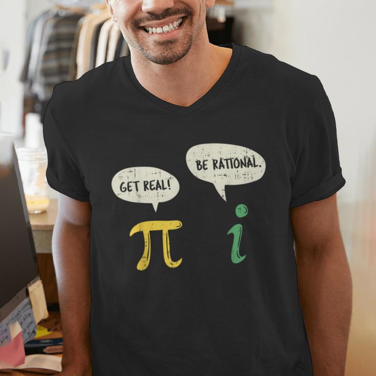 Get Real Be Rational Shirt Pi Math Teacher Geek Men's V-Neck T-Shirt, funny gift Get Real Be Rational Shirt Pi Math Teacher Geek Men's V-Neck T-Shirt, funny gift