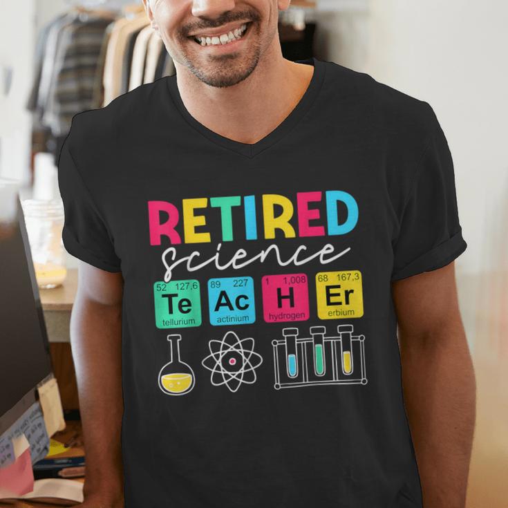 Retired Science Teacher Periodic Table Teacher Life Men's V-Neck T-Shirt, Science Teacher Shirts, funny gift Retired Science Teacher Periodic Table Teacher Life Men's V-Neck T-Shirt, Science Teacher Shirts, funny gift